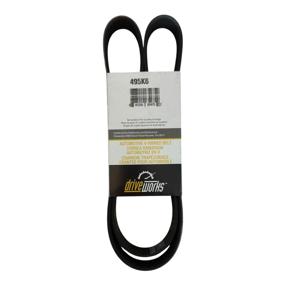 Driveworks Poly Rib Belt Serpentine Belt Part # 495K6 NWT